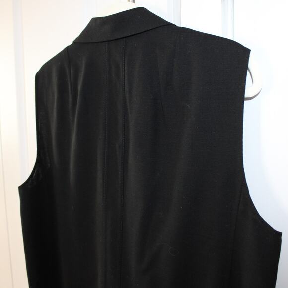 AKRIS Black Wool Sleeveless Gilet Blazer Vest Essential | 16 - Picture 8 of 9